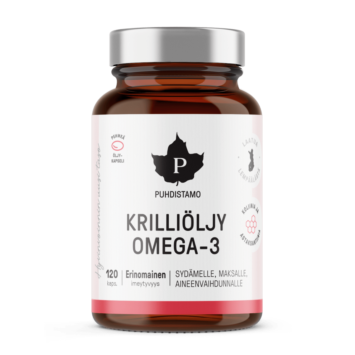 Krilliöljy Omega - 3 - 120 kaps