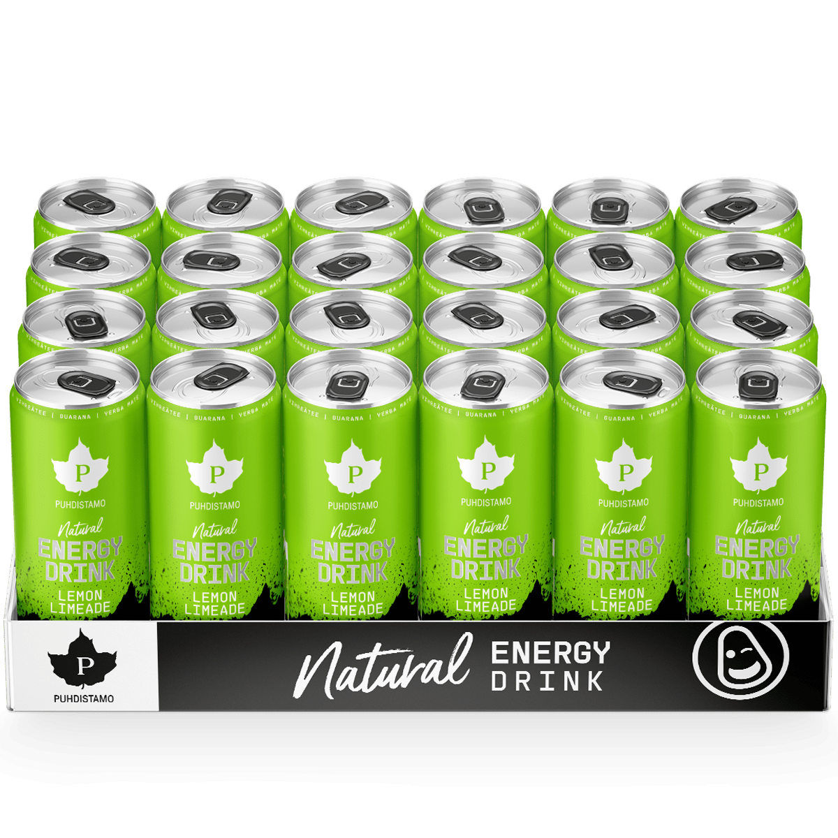 Natural Energy Drink Lemon Limeade Strong - 330 ml 24 - pack