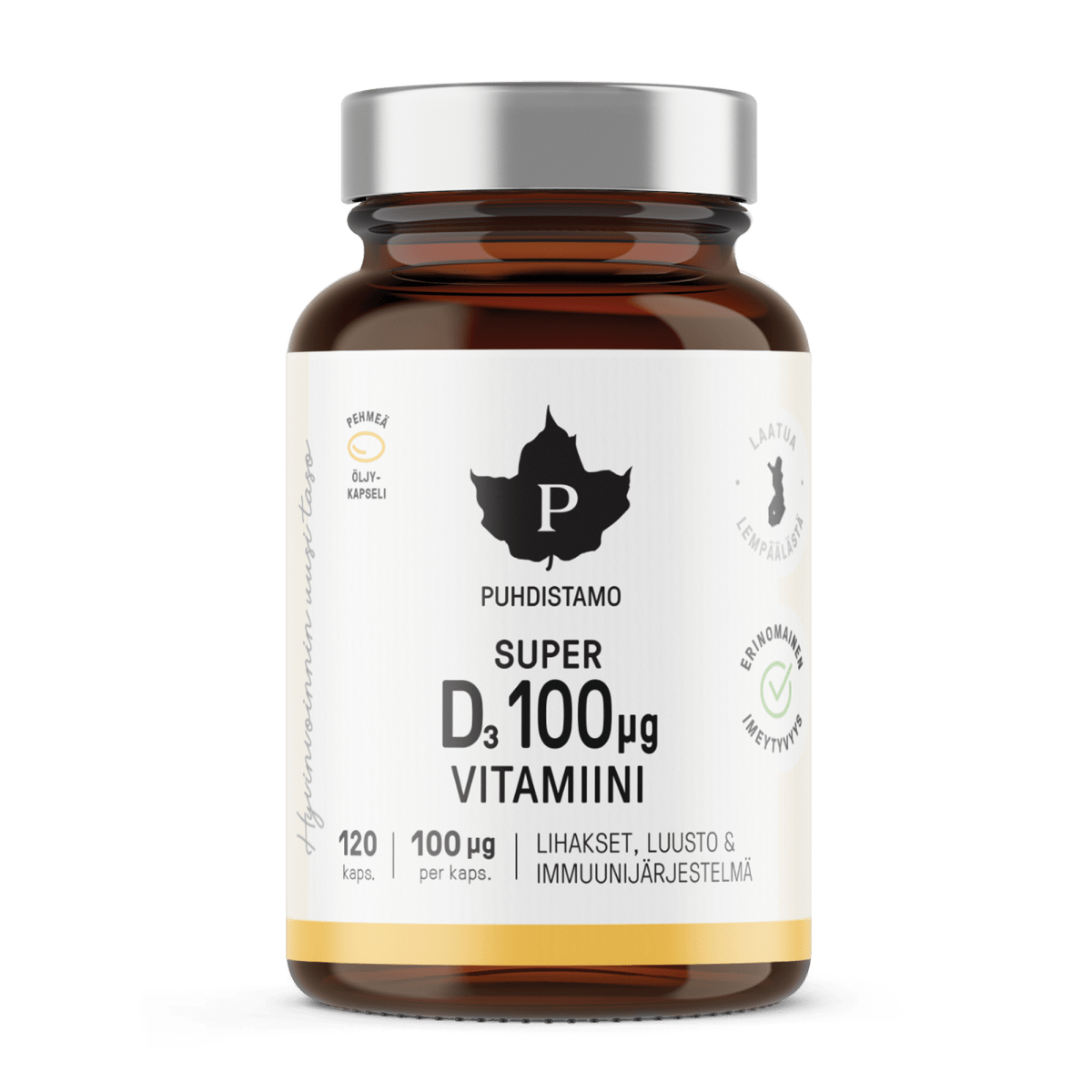 Super D - vitamiini 100 μg - 120 kaps