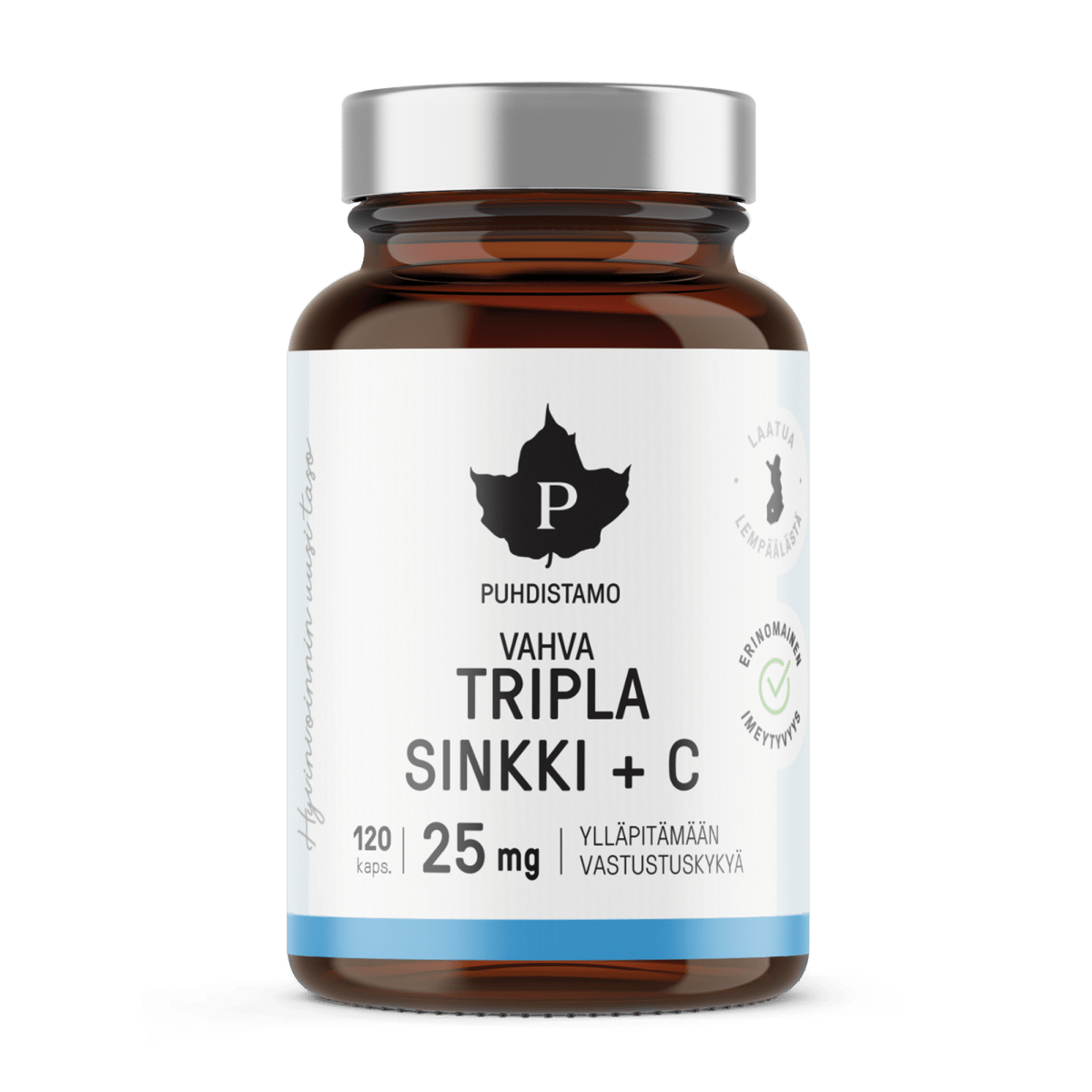 Tripla Sinkki + C 25 mg - 120 kaps